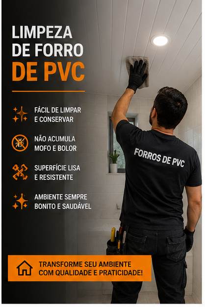 Limpeza de forro de PVC
